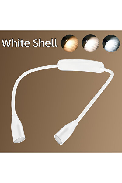 Choice مصباح قراءة LED أبيض اللون يُعلق حول الرقبة، قابل لإعادة الشحن عبر منف...