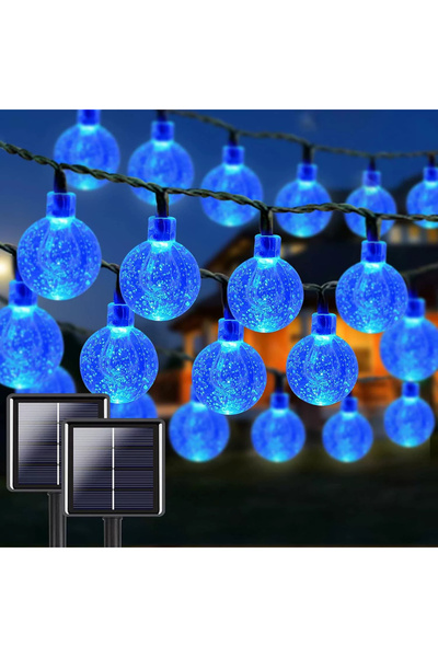Choice 7M 50LEDs Blue Light LED Solar Bubble Ball Fairy String Lights Outdoor...