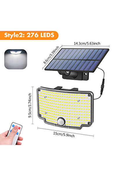 Choice Style2 Solar Light Outdoor Solar Lamp IP65 Waterproof With Remote Cont...