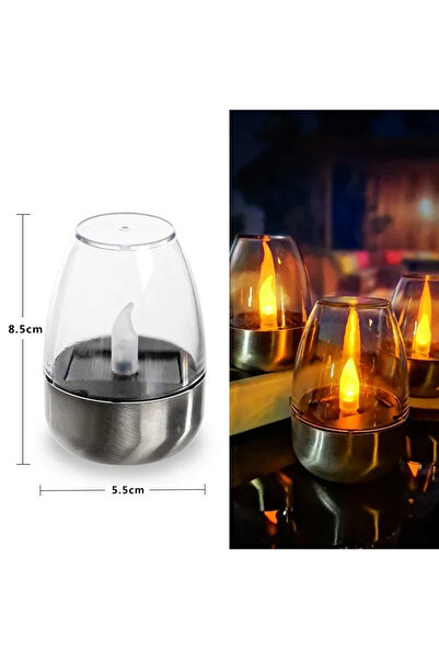 Choice 1 PCS A LED Solar Candles Light Flameless Rechargeable Night Light For...