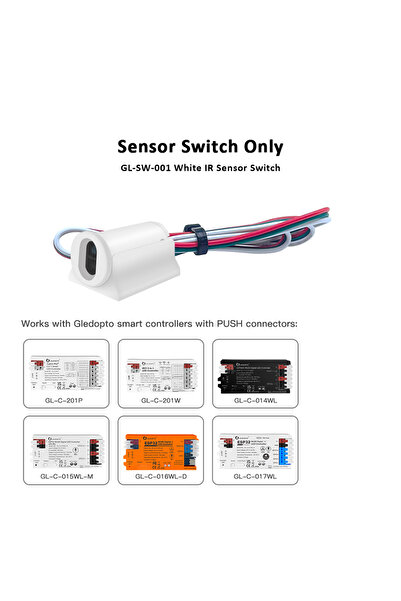 Choice Sensor Only ESP32 WLED Digital LED Controller IR Sensor Switch RGBIC M...