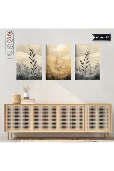 Akıllı Kağıt Statik Tutunma Özellikli Tablo - Poster Çiçek (Model- 43)