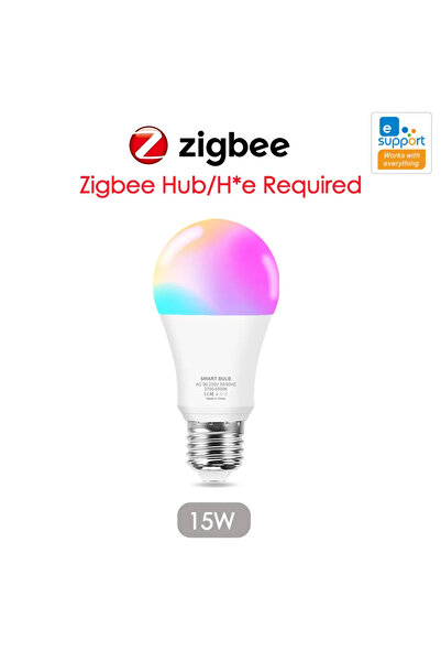 Choice Yes 1PCS 15w HOMEFISH 15W 18W E27 Zigbee Smart LED Bulb RGB Dimmable W...