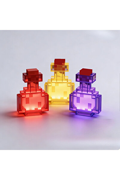 Choice مجموعة ألعاب صغيرة مكونة من 3 قطع، مصباح ليلي صغير، زجاجة دواء سائل قا...