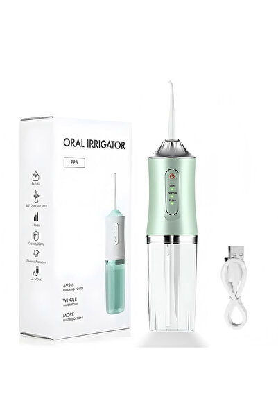 Choice1 Green 1 PCS White/Green/Black Portable Water Floss USB Rechargeable O...