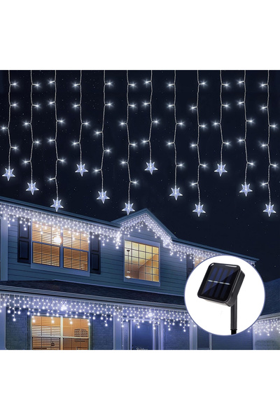 Choice 96 مصباح LED أبيض بارد، قطعة واحدة، سلسلة أضواء بلورية ثلجية تعمل بالط...