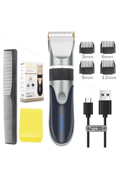 Choice ماكينة حلاقة شعر كهربائية فضية اللون، مناسبة للرجال والكبار والأطفال، ...