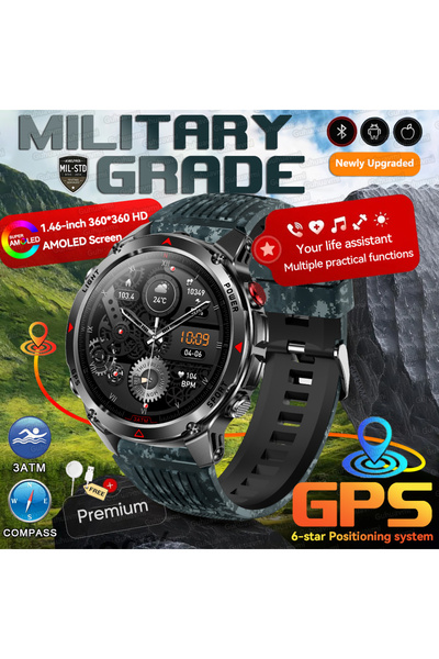 Choice 6 Satellite GNSS Blue Camouflage Forerunner 570 GPS Smart Watch 3ATM W...