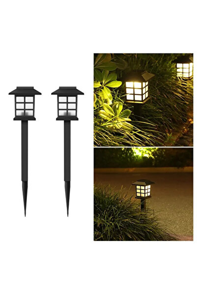 Choice مجموعة من 2 مصباح مسار شمسي دافئ، مصباح شمسي خارجي مقاوم للماء لإضاءة ...