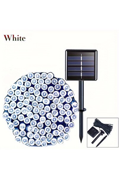 Choice 7 أمتار، 50 مصباح LED أبيض، طول 39 قدمًا، إضاءة شمسية LED، 100 مصباح، ...