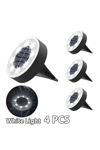 Choice White Light - 4 PCS IP68 Super Waterproof LED Outdoor Solar Power Grou...