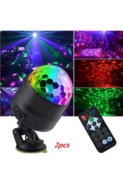 Choice 2pcs 7 Colors Strobe Light Sound Activated Stage with Remote Control D...