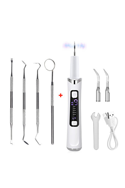 Choice1 جهاز تنظيف الأسنان الكهربائي بالموجات فوق الصوتية، 5 أوضاع، مزيل الجي...