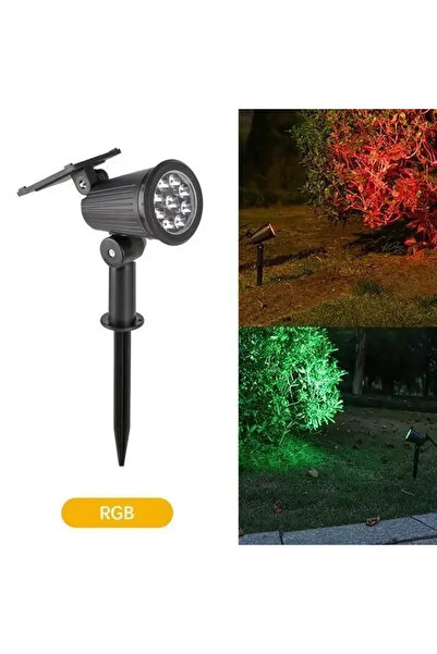 choice2 أضواء كاشفة تعمل بالطاقة الشمسية RGB مزودة بـ 9 مصابيح LED، مقاومة لل...