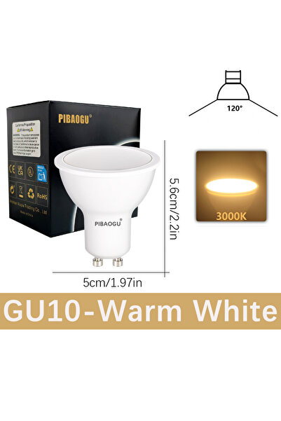 Choice 9W 8 pcs Warm White 8PCS GU10 AC220V LED Spot Light Bulbs White Warm N...