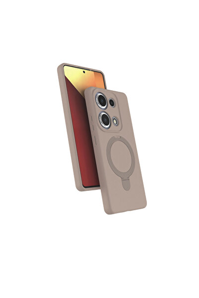 eco port غطاء Redmi Note 13 Pro 4G Regal مع حامل Magsafe - تيتانيوم صحراوي