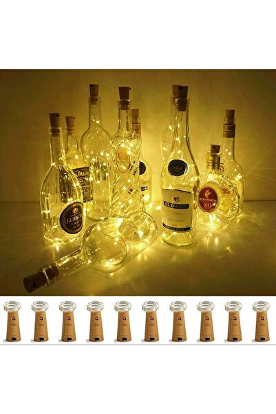 Choice 2 متر × 10 قطع، إضاءة بيضاء دافئة، 10 خيوط/عبوة بطول 2 متر، 20 مصباح L...