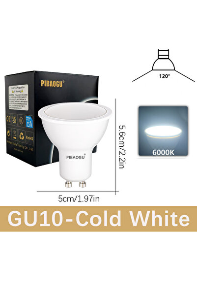 Choice 12W 8 pcs Cold White 8PCS GU10 AC220V LED Spot Light Bulbs White Warm ...