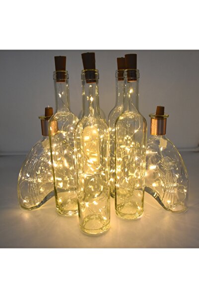 Choice 2m20led Warm White 1 string LED wine bottle light, battery powered, de...