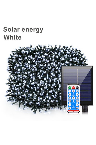 Choice11 50M 500LEDs White 10M-100M Solar Outdoor Lights Waterproof Fairy Lig...