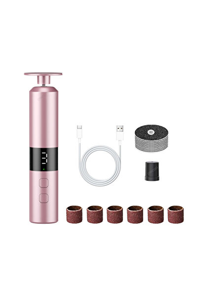 Choice1 Pink Electric Foot Callus Grinder Rechargeable Foot Predicure Grindin...