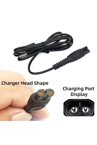Choice black Charge Cable 5V for Philips Electric Shaver 1000 Series S1112 S1...