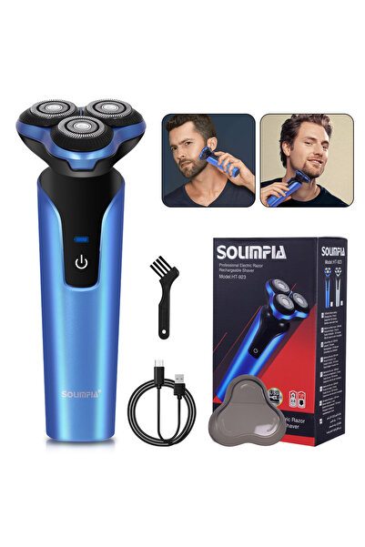 Choice ماكينة حلاقة اللحية بلو سوليمبيا للرجال، ماكينة حلاقة كهربائية لاسلكية...