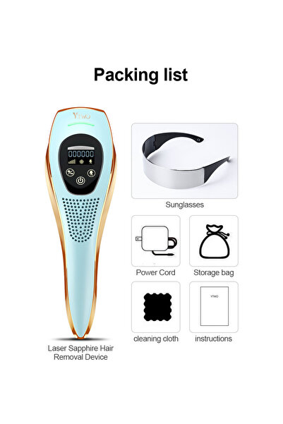 Choice جهاز إزالة الشعر بالليزر AP20 للنساء، يعمل بتقنية يحافظ على البرودة با...