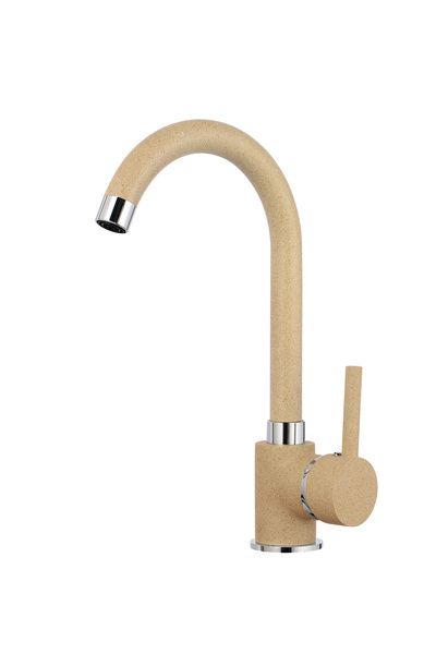 Sidef Beige faucet, granite look, high spout, 360° spout rotation