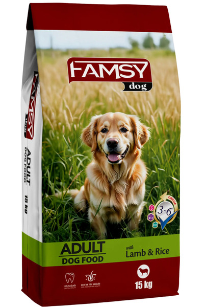 FAMSY Yetişkin Köpek Maması Kuzulu Pirinçli 15 Kg