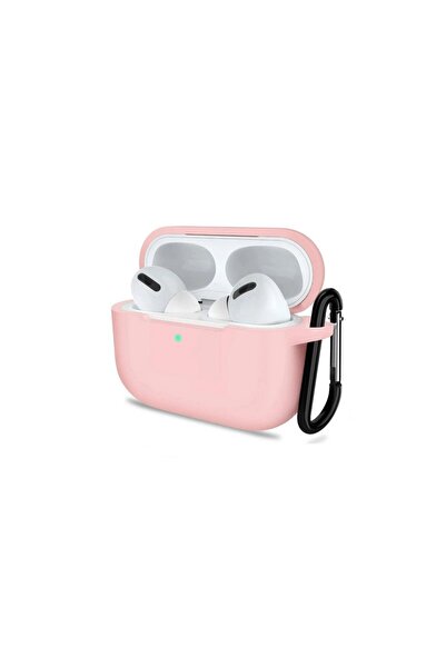 Gpack Airpods Pro 3 uyumlu Kılıf Mat Kancalı Silikon SF13 Pembe