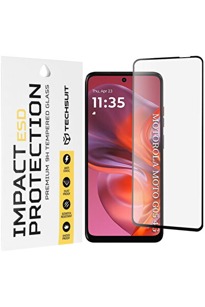 Techsuit Protector de ecran pentru Motorola Moto G05 / E15 - Sticlă ESD - Negru