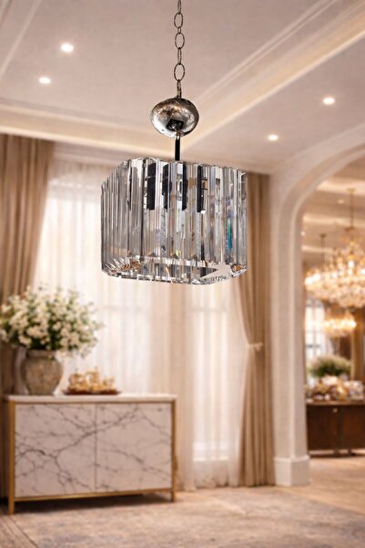 ACIOĞLU PARAKENDE Tekli Tabut Taşlı Avize