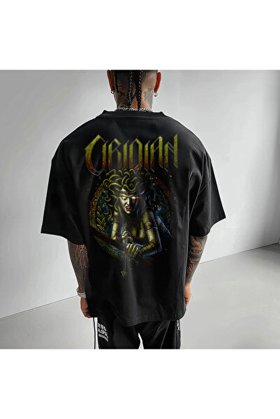 Kartier Tricou Negru Oversize Medusa