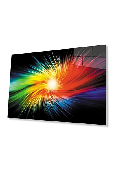 idealizbiz Pictură abstractă pe sticlă 4 mm sticlă temperată durabilă