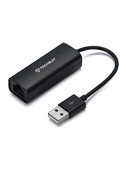 Techsuit Adaptor USB Masculă la Port LAN RJ45 Femelă, 100Mbps, ABS - Adaptor ...