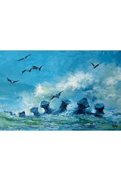 OEM Tablou pe pânză TORA Storm 40x60 cm