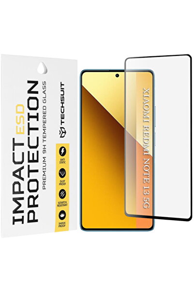 Techsuit Protector de ecran pentru Xiaomi Redmi Note 13 5G - Sticlă ESD - Negru