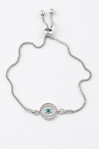 Sortie Aksesuar سوار قابل للتعديل بحجر الزركون على شكل عين وحجر النازار بونجو...