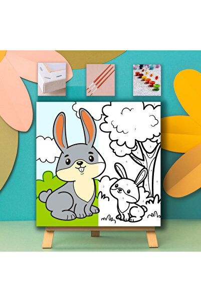Carmen Çocuklar için Sayılarla Boyama Seti - Anne Tavşan