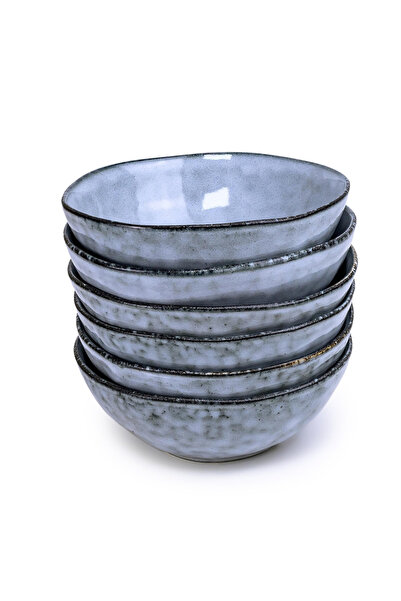 Cuisine Art By Styli طقم من 6 أوعية من الخزف الحجري الفاخر من ألورا - 17 سم، ...
