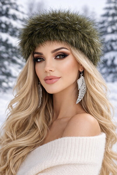 Bukiro Artificial Hair Headband Hairy Russian Thick Band Ski Ear Protection S...