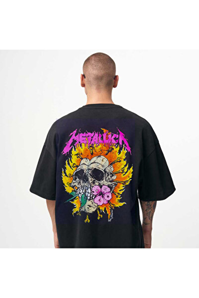 Kartier Tricou Negru Oversize Metallica Deadly Romance