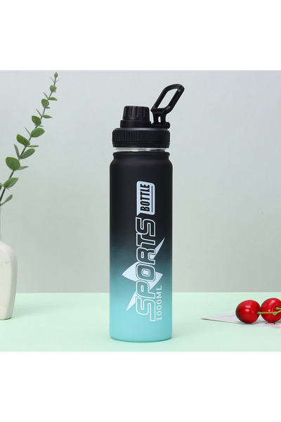 Generic زجاجة مياه بلاستيكية خفيفة الوزن مانعة للتسرب سعة 1000 مل، خالية من م...