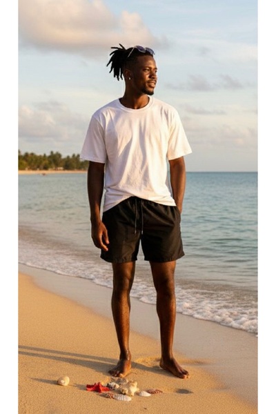 İLBESSPORT Pantaloni scurți de baie pentru bărbați + Tricou - Combinație de vară