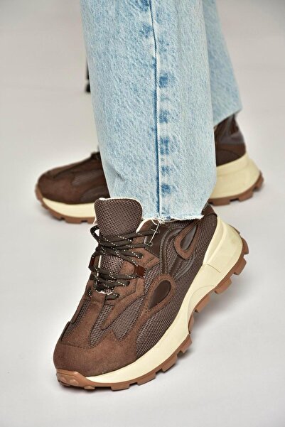 Fox Shoes R312510504 Brown Fabric Women's Sneakers Sneakers