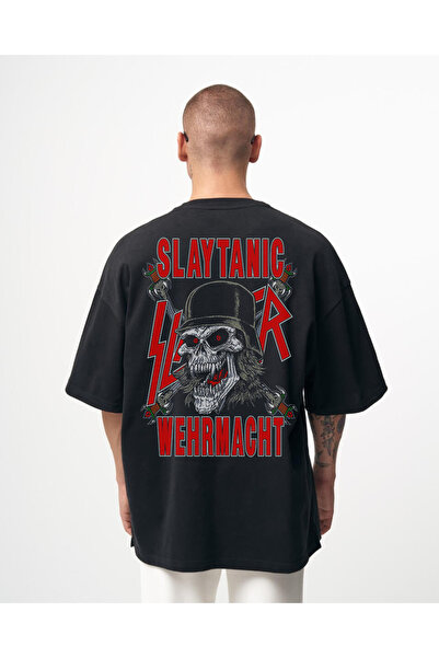 Kartier Tricou Negru Oversize Wehrmacht