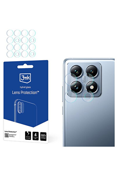 3MK Folie pentru Xiaomi 14T / Xiaomi 14T Pro (set 4) - Protecție lentile - Tr...