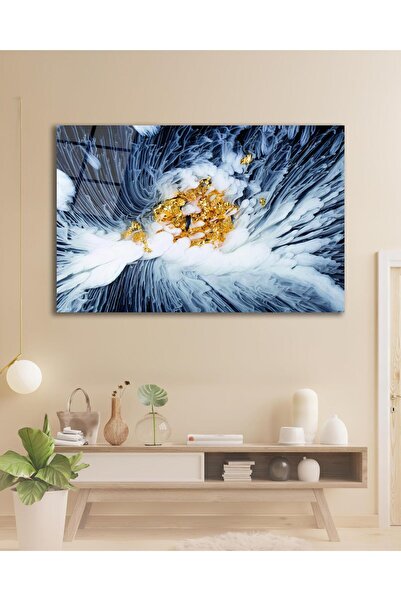 idealizbiz Pictură abstractă pe sticlă, modernă, pentru acasă, birou, salon, ...