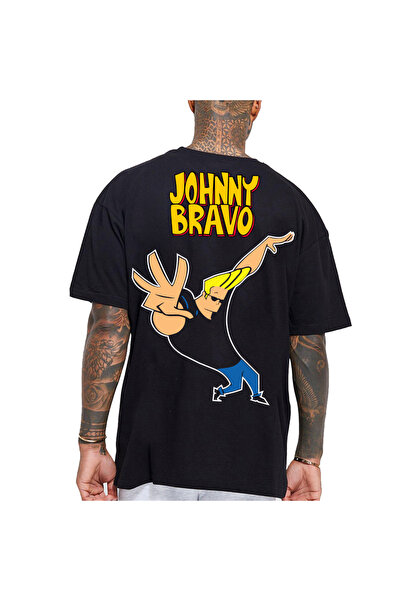 Kartier Tricou Negru Oversize Johnny Bravo